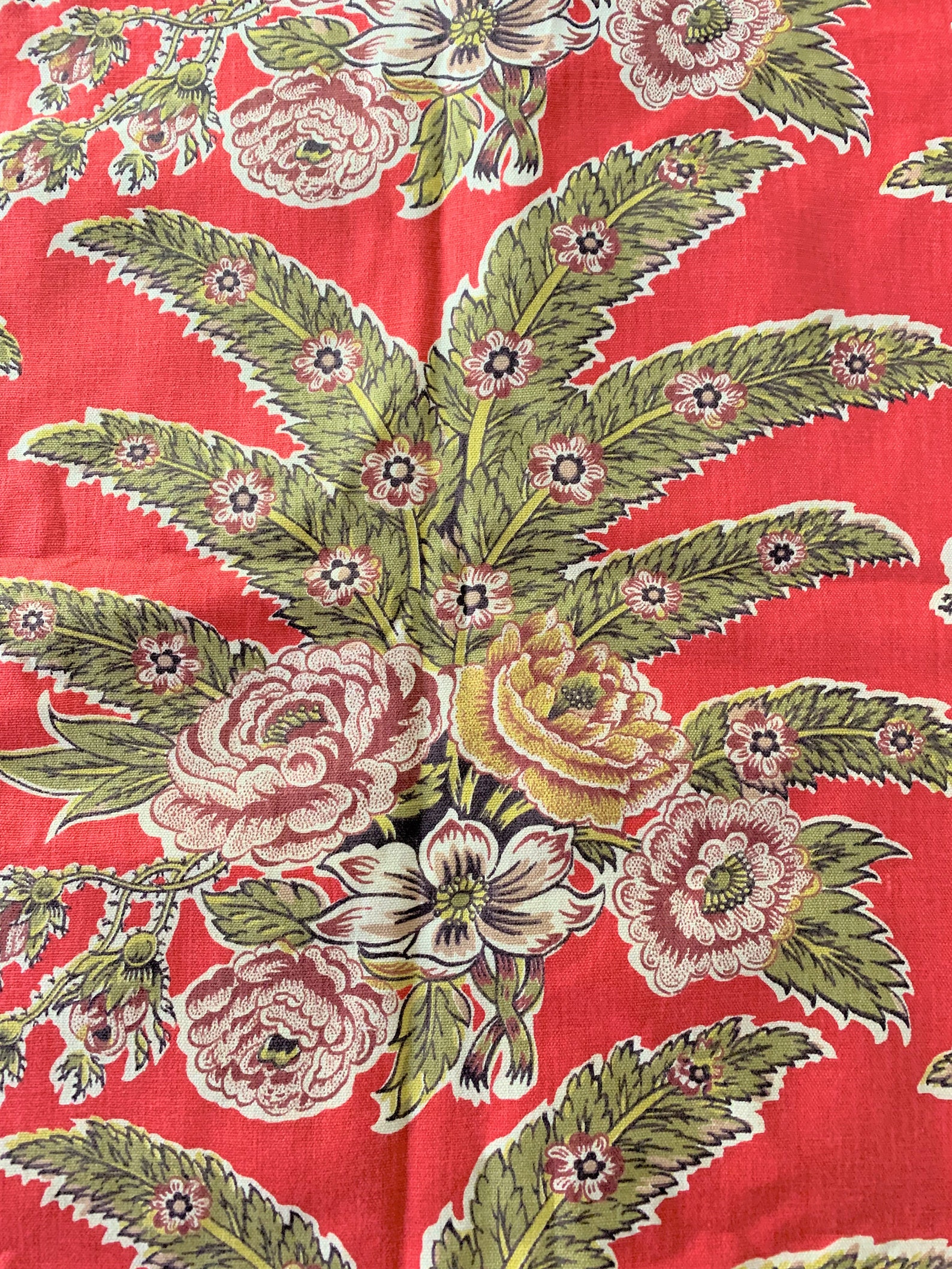 Vintage Everfast Medium Weight Cotton Drapery or Decor Fabric Etsy