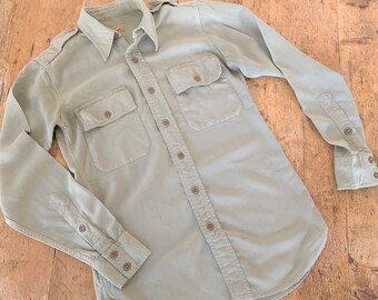 【誠実】 40's Vintage Shirt Rayon Type Riders - シャツ