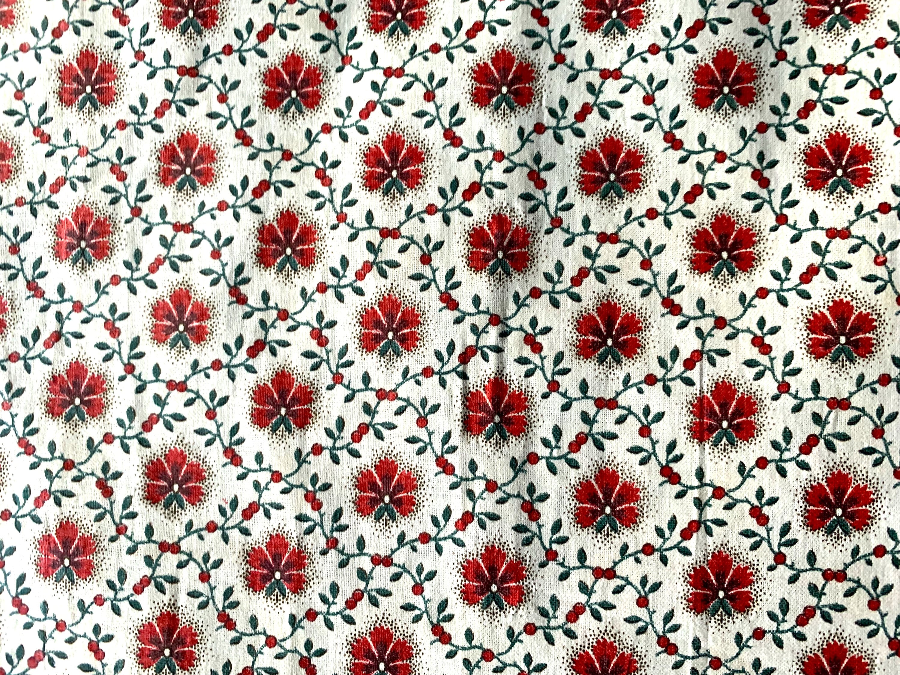 Maroon Floral Chintz Moving Editions Vintage Fabric By The Yard Affordable  Home Fabrics Buy now and save money