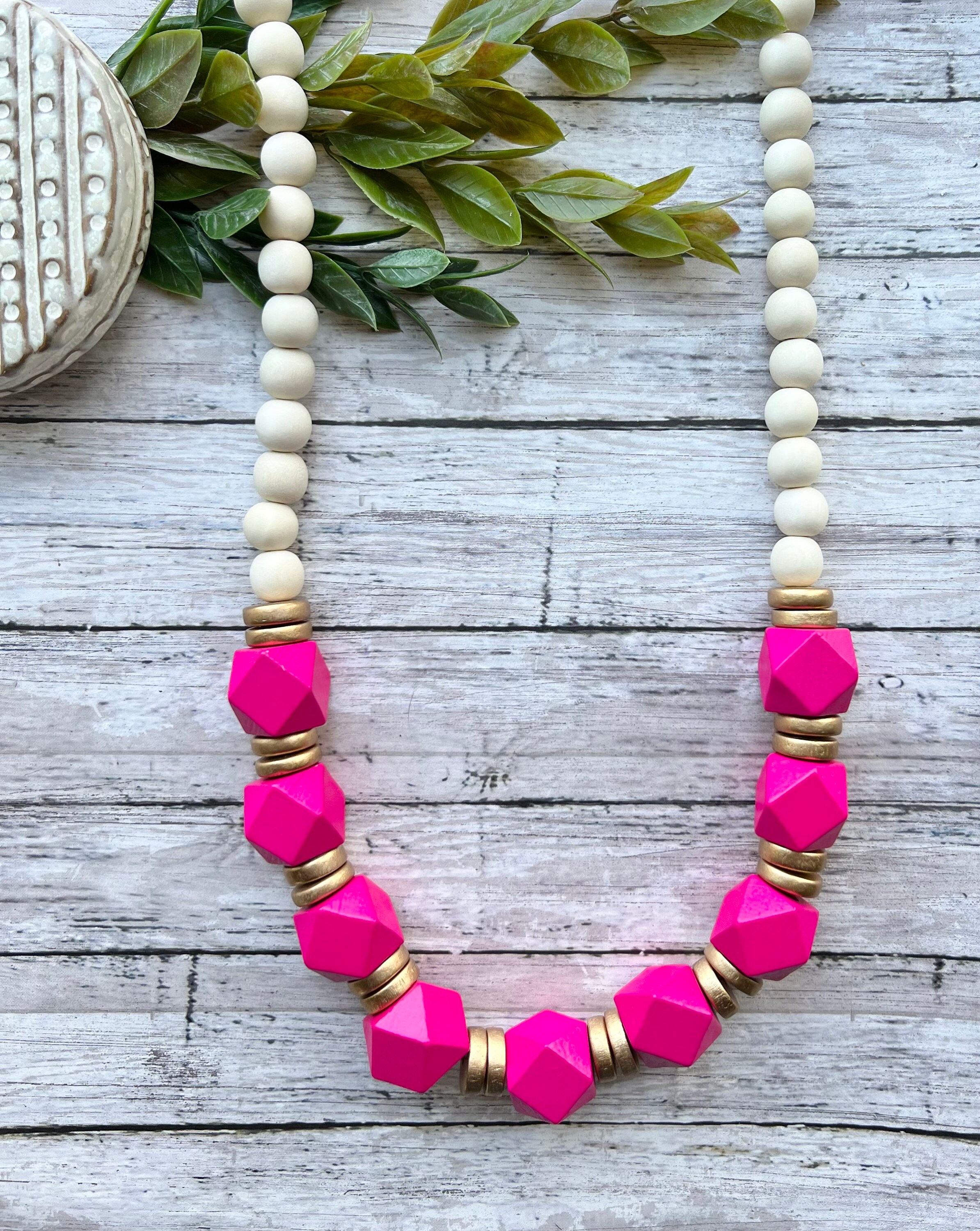 Navy and hotsell pink necklace