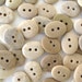 Beach Stone Buttons Rock Buttons Natural Stone Buttons Organic Knitting Buttons Sewing Buttons Findings EARTHY BUTTONS 20 - 22 mm