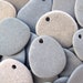 35-38 mm Flat Rock Beads Beach Stone Pendants Mediterranean Stones River Rock Diy Jewelry Making Craft Stones to Paint MATTE FLAT PENDANTS