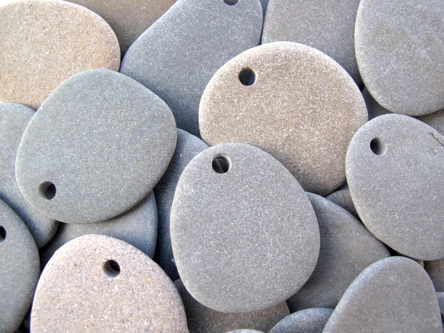 Large Flat River Rocks or Painting Drilled Plain Beach Stones Etsy