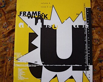 Frame-work 1993 Design Magazine Arts Media Font Technology Computor Graphics Digital Frontier Anatomy Hypertext Cybernetic Literary Culture