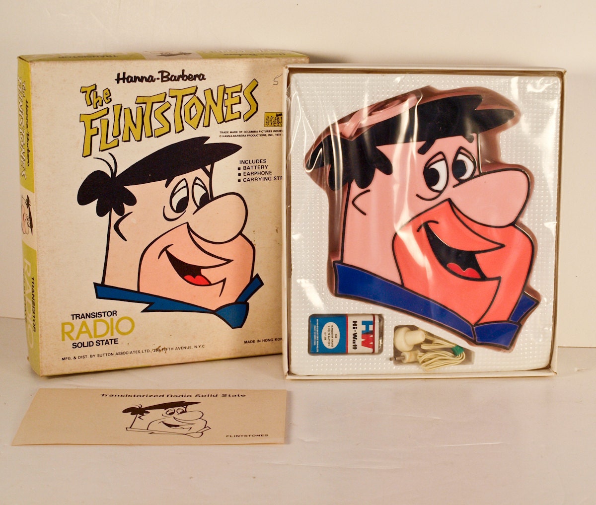 Flintstones Radio Fred Flintstone 1970's Transistor Radio Etsy