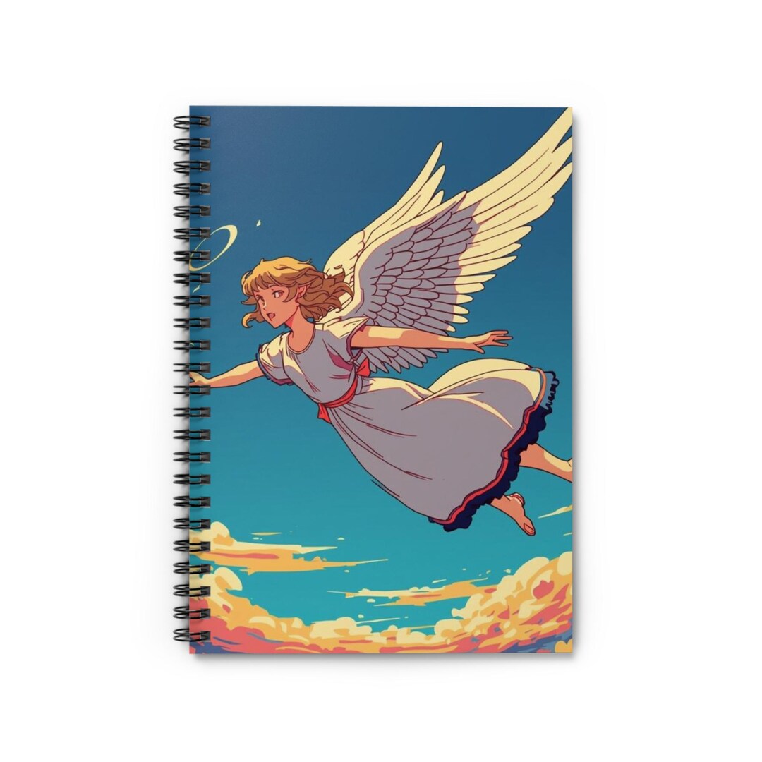 Angel Wings Spiral Notebook - Dreamy, Aesthetic Journal for Writers ...
