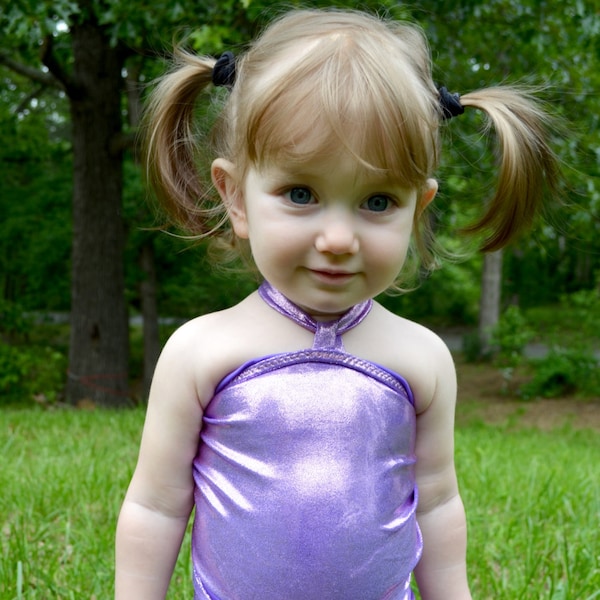 Metallic Purple Swimsuit - Etsy