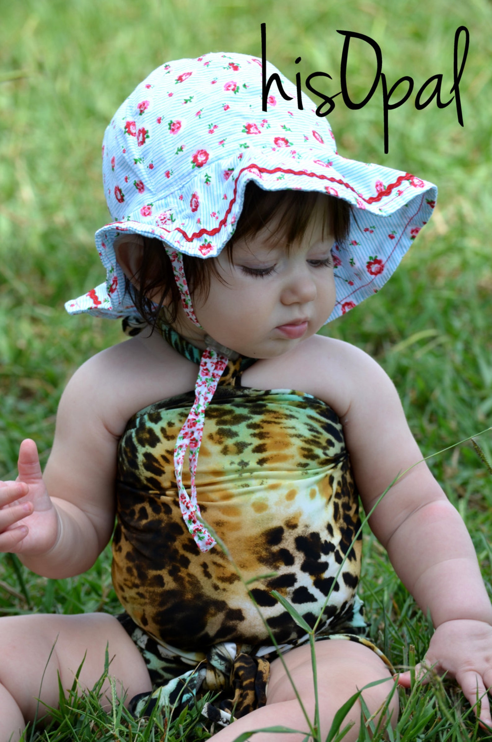 Girls Swimwear Baby Bathing Suit Leopard Print Wrap Around Etsy