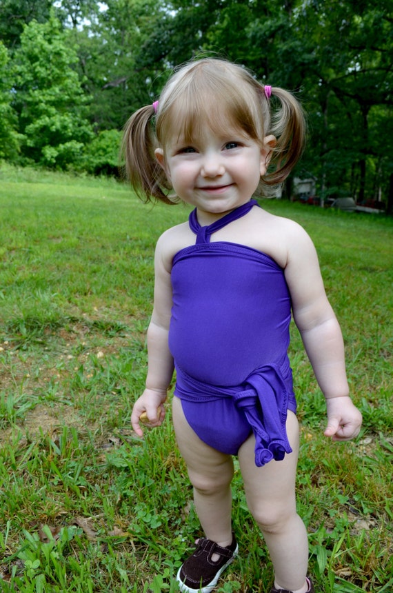 Baby Bathing Suit Purple Swimsuit Girls One Piece Swimsuit | Etsy