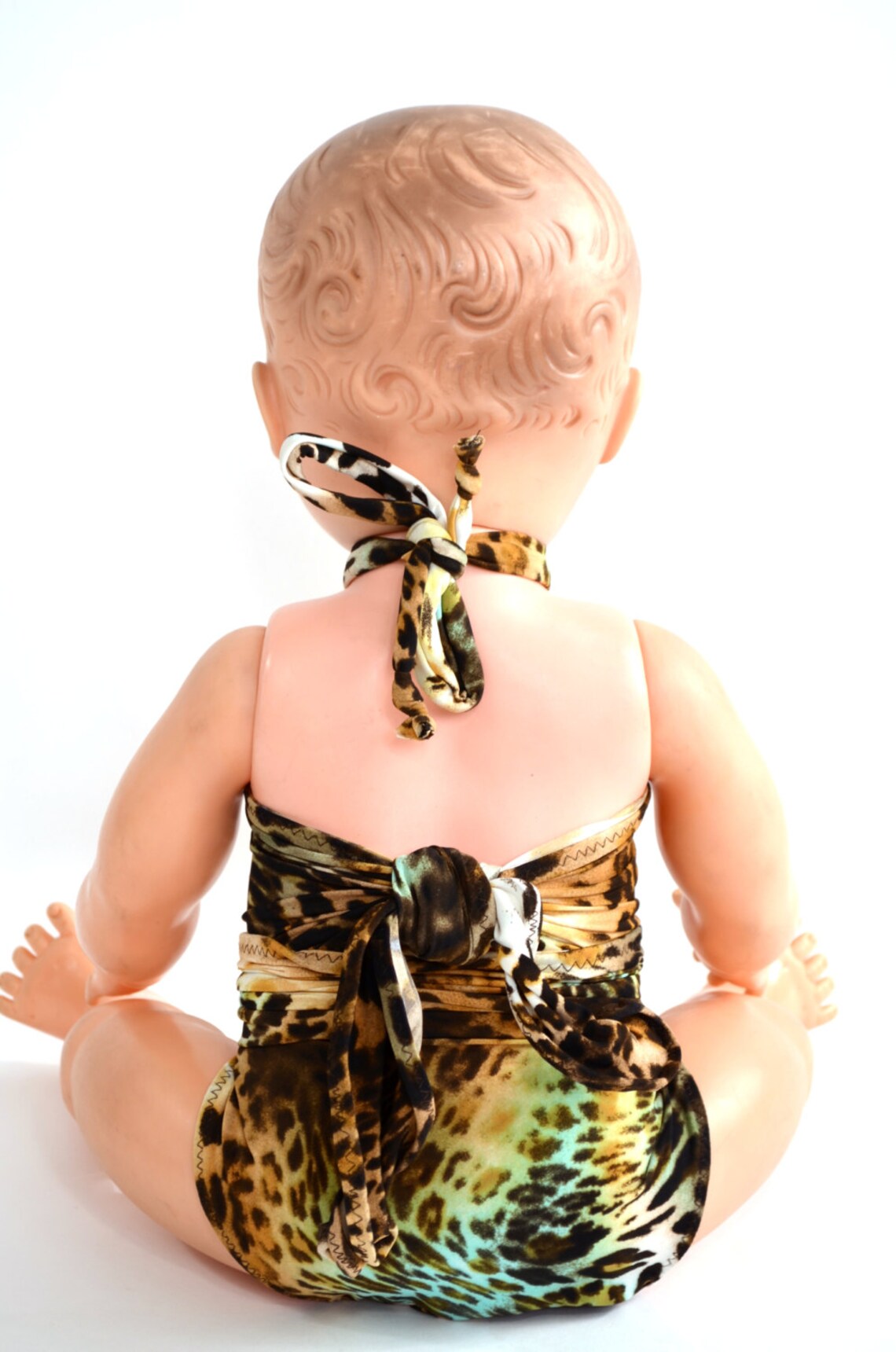 Girls Swimwear Baby Bathing Suit Leopard Print Wrap Around Etsy