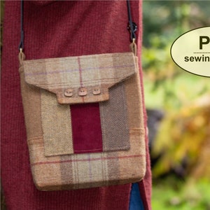 Letheringsett Messenger Bag SEWING PATTERN: Retro Crossbody Bag (PDF Tutorial)