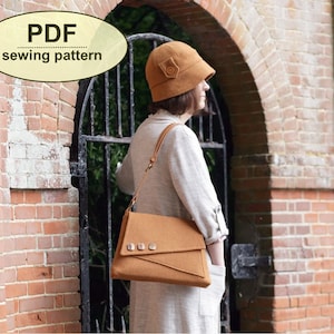 Handbag PDF Sewing Pattern Vintage Style, 40s Inspired Sewing Tutorial, Purse Pattern, DIY Craft, Instant Download, Retro Sewing Project image 4