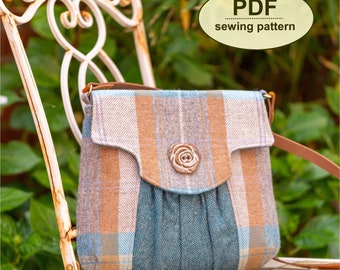 Sewing pattern to make the Suffield Bag - PDF pattern INSTANT DOWNLOAD