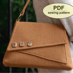 Handbag PDF Sewing Pattern Vintage Style, 40s Inspired Sewing Tutorial, Purse Pattern, DIY Craft, Instant Download, Retro Sewing Project image 2