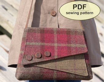 Handbag PDF Sewing Pattern Vintage Style, 40s Inspired Sewing Tutorial, Purse Pattern, DIY Craft, Instant Download, Retro Sewing Project