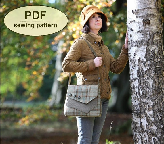 New: Sewing pattern to make the Brancaster Messenger Bag - PDF pattern  INSTANT DOWNLOAD