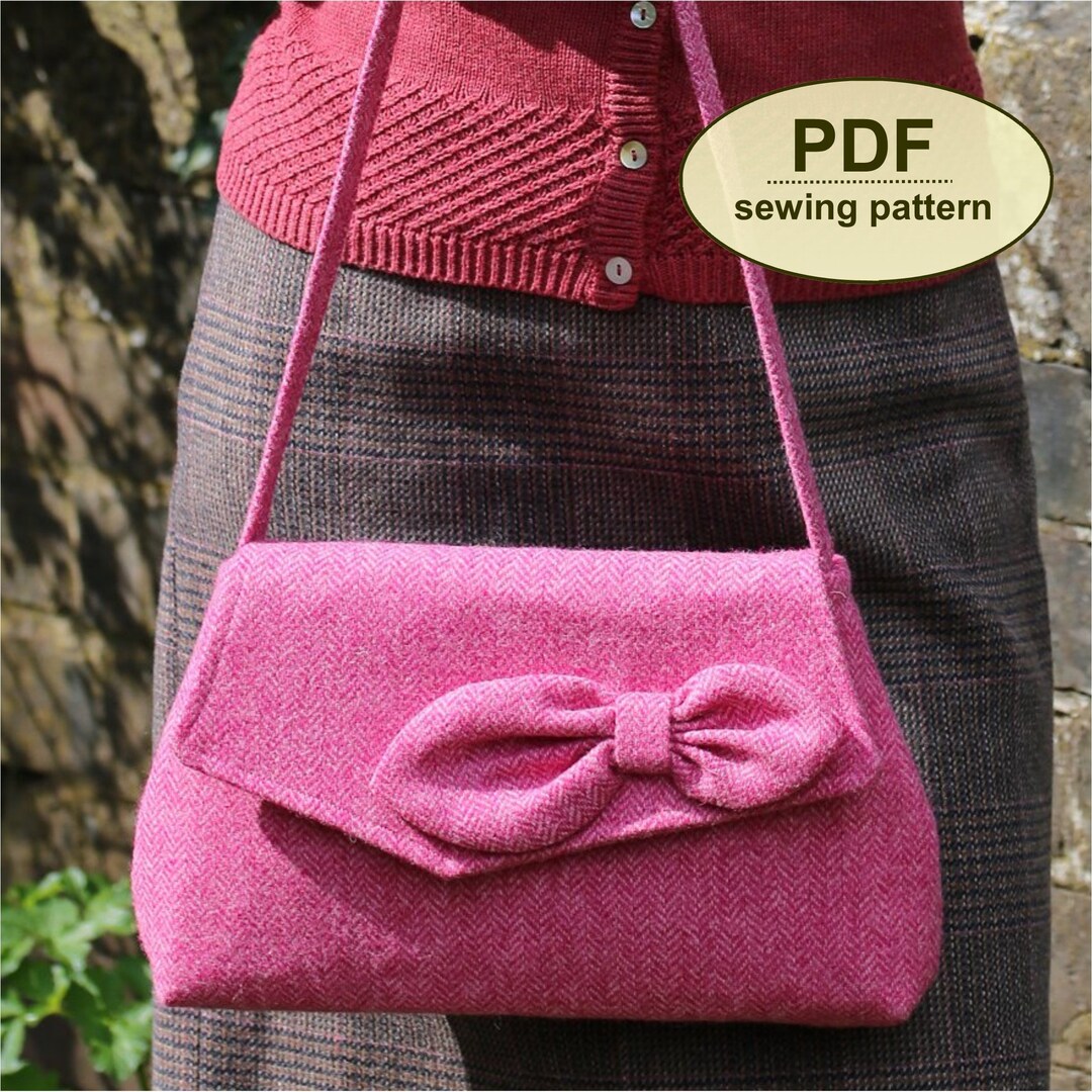 Bow Bag Sewing Pattern, Vintage Style PDF Pattern to Make the Bow Bag Sewing Pattern, Vintage Style PDF Pattern to Make the