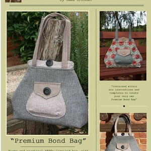Sewing pattern to make the Premium Bond Bag PDF sewing INSTANT DOWNLOAD image 5