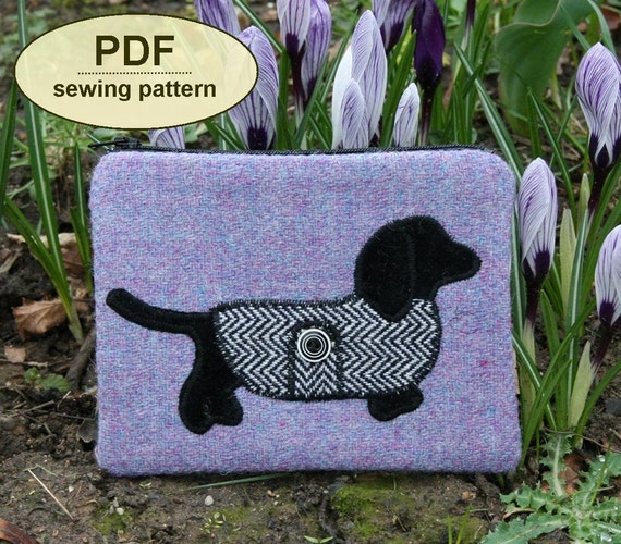 Sewing pattern to make the Pooch Purse - PDF pattern INSTANT DOWNLOAD