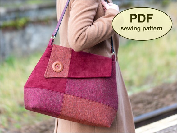 New: Sewing pattern to make the Brancaster Messenger Bag - PDF pattern  INSTANT DOWNLOAD