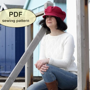 Sewing pattern to make the Castle Acre Cap - PDF pattern INSTANT DOWNLOAD