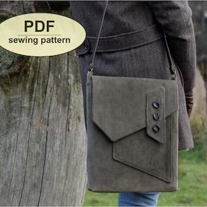 NOUVEAU Patron de couture pour le sac messager Morston Quay - Patron PDF sac de style messager à téléchargement INSTANTANÉ