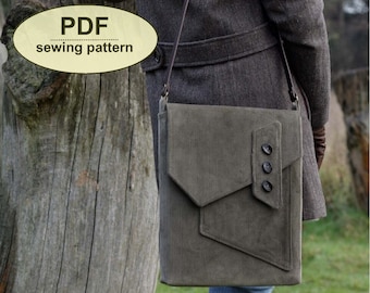 NEW Sewing pattern to make the Morston Quay Messenger Bag - PDF pattern INSTANT download messenger style bag