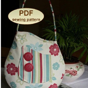 Sewing pattern to make the Sophia Bag - PDF pattern INSTANT DOWNLOAD