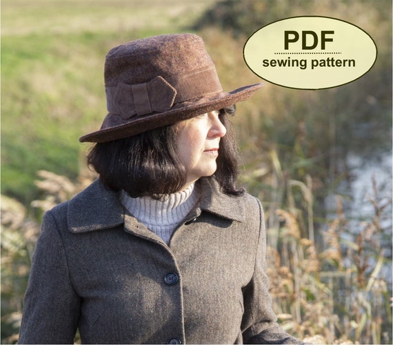 New: Sewing pattern to make the Hainford Hat - PDF pattern INSTANT DOWNLOAD - one size included