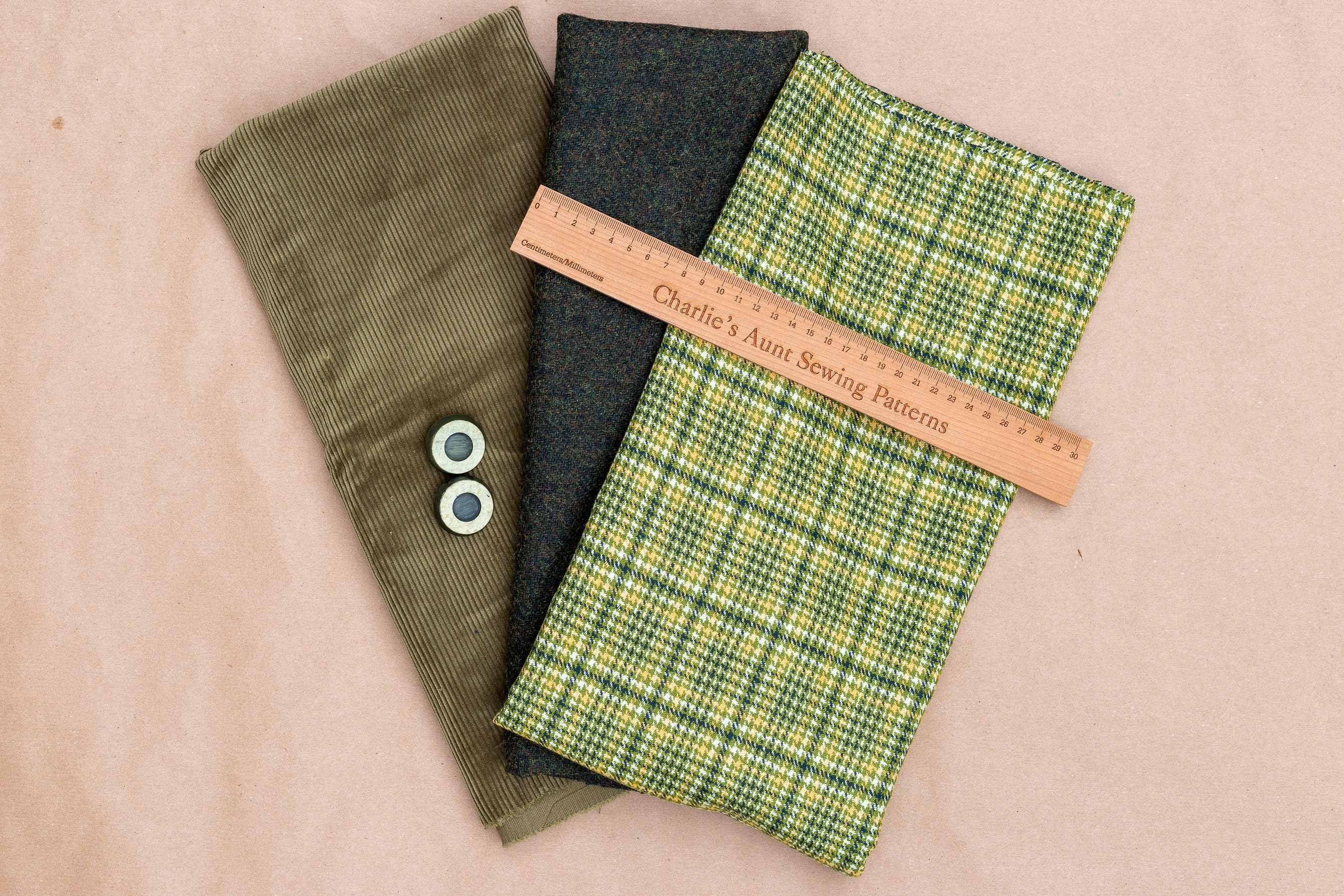 Wool tweed fabric English corduroy fabric vintage tweed rare