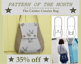 New: Sewing pattern for Caistor Courier Bag - PDF pattern INSTANT DOWNLOAD - messenger bag