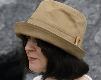 Hat SEWING PATTERN, Digital File, Cloche style hat, Retro women's hat pdf, instant download  pattern to make the Chelsworth Cloche Hat