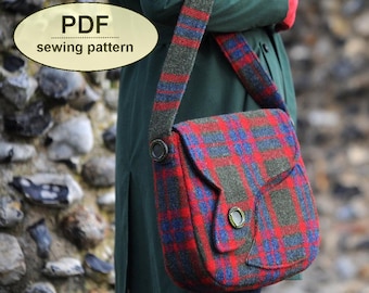 Sewing pattern to make the Sudbury Saddle Bag - PDF pattern INSTANT DOWNLOAD