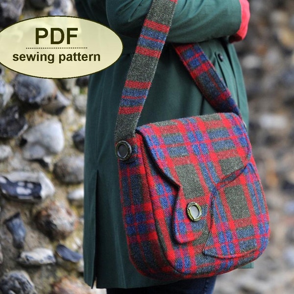 Sewing pattern to make the Sudbury Saddle Bag - PDF pattern INSTANT DOWNLOAD