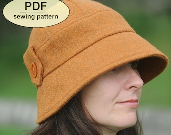 New: Sewing pattern to make the Kettlebaston Cloche Hat - PDF hat pattern INSTANT DOWNLOAD