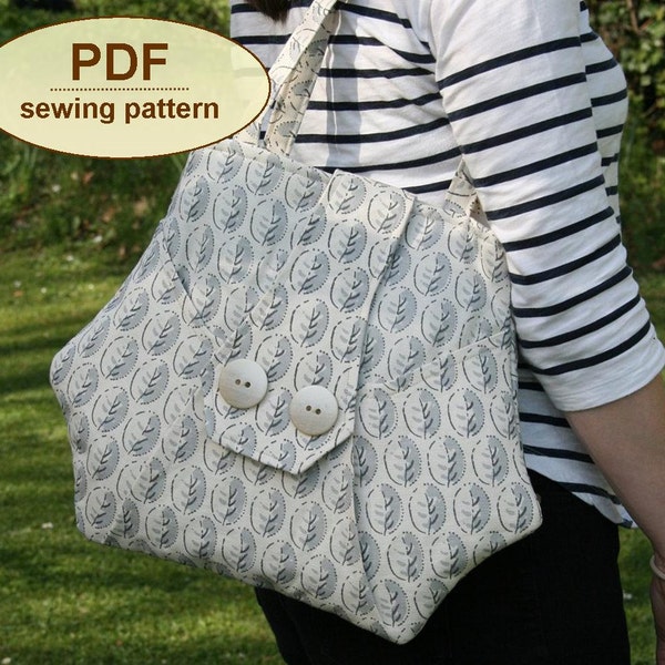 Sewing pattern to make the Kitchen Garden Bag - PDF pattern INSTANT DOWNLOAD