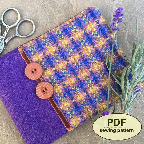 Small purse sewing pattern, PDF templates and instructions for three styles of plain 2-part purse, inspiration for trims, DIY sewing craft