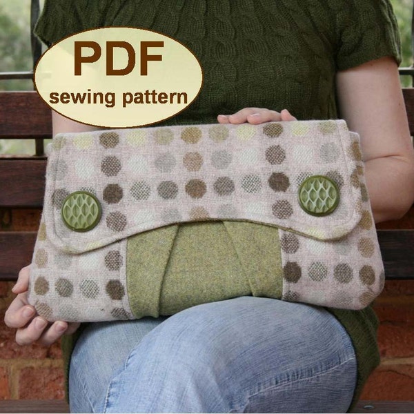 Sewing pattern to make the Casablanca Clutch Bag - PDF pattern (email delivery)