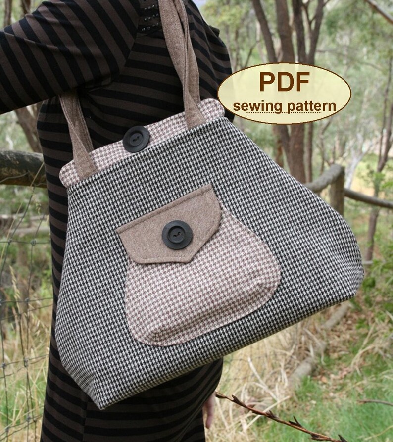 Sewing pattern to make the Premium Bond Bag PDF sewing INSTANT DOWNLOAD image 1