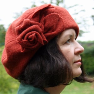 Patrón de costura PDF de boina, Tutorial de costura de sombrero estilo vintage, Patrón de sombrero retro, Boina inspirada en los años 1940 para coser, Manualidades DIY, Descarga instantánea