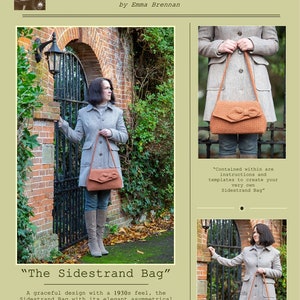 New: Sewing pattern to make the Sidestrand Bag PDF pattern INSTANT DOWNLOAD image 5