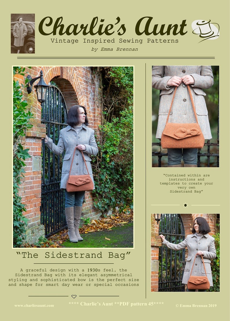 New: Sewing pattern to make the Sidestrand Bag PDF pattern INSTANT DOWNLOAD image 5