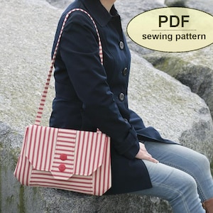 Patron de couture pour la pochette Chattisham - Patron PDF TÉLÉCHARGEMENT IMMÉDIAT