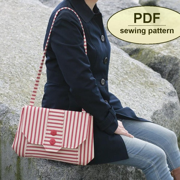 New: Sewing pattern to make the Chattisham Clutch Bag - PDF pattern INSTANT DOWNLOAD