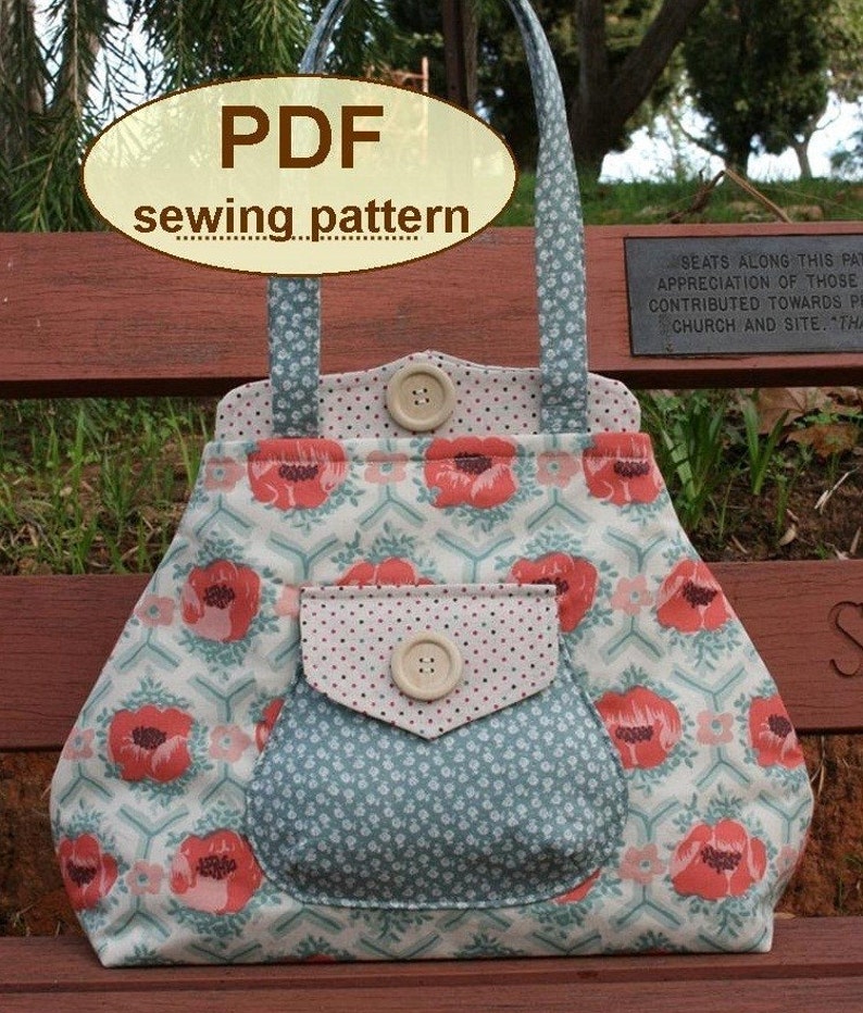 Sewing pattern to make the Premium Bond Bag PDF sewing INSTANT DOWNLOAD image 2