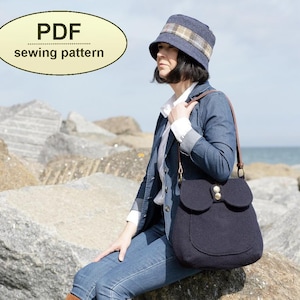 Sewing pattern to make the Titchwell Bag - PDF pattern INSTANT DOWNLOAD