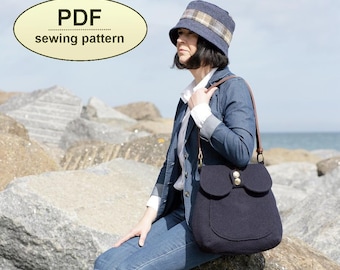 New: Sewing pattern to make the Titchwell Bag - PDF pattern INSTANT DOWNLOAD