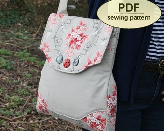 Messenger bag sewing pattern, Rural Correspondent Bag, PDF pattern, purse pattern, INSTANT DOWNLOAD