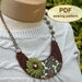 Bib Necklace PDF Sewing Pattern, Fabric Necklace Tutorial, Rick Rack ...