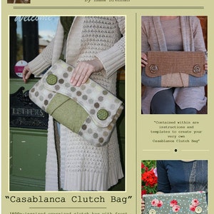 Sewing pattern to make the Casablanca Clutch Bag PDF pattern INSTANT DOWNLOAD image 5